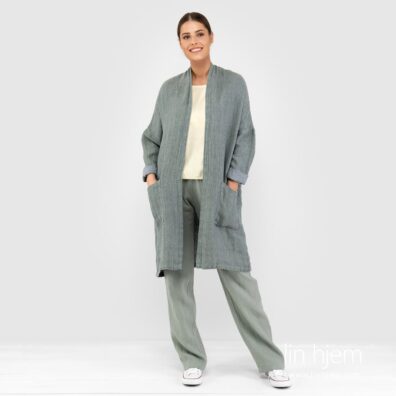 Grønn cardigan OSLO.
