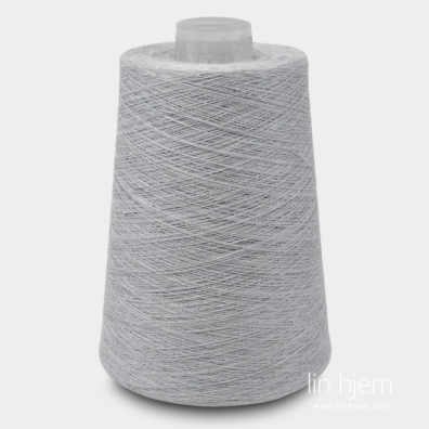 Lingarn lys grått for strikking, hekling, veving