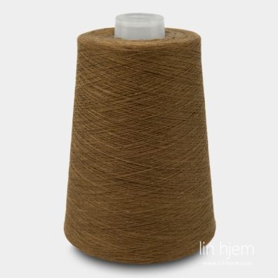 Lingarn gyllenbrunt for strikking, hekling, veving