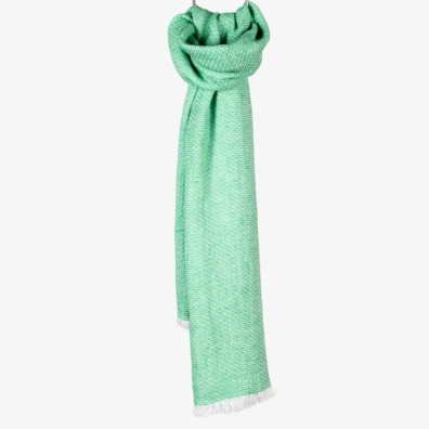 BERGO grønt lin sjal