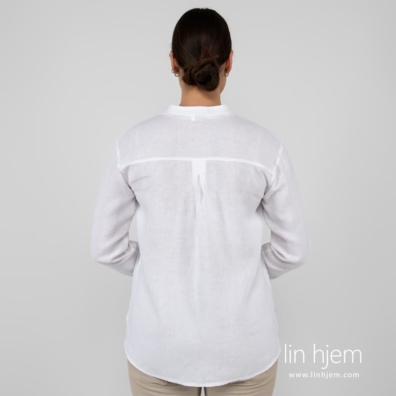 UMBER hvit linbluse, baksiden