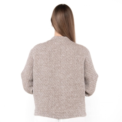 MANGA brun bomber-stil jakke, baksiden