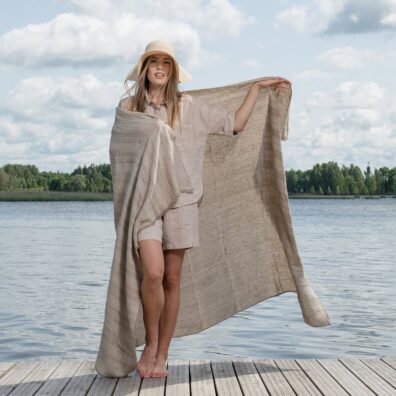 ISLA strandhåndkle beige