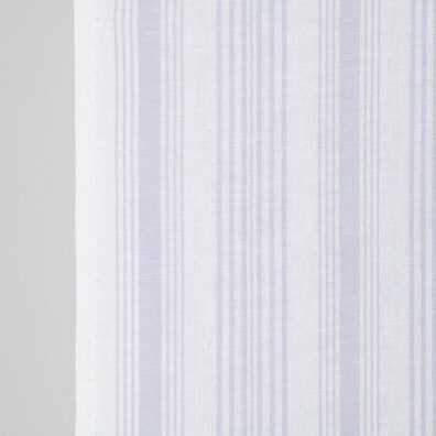 Håndkle lin-bomullsstoff med lilla striper, 50cm bredt